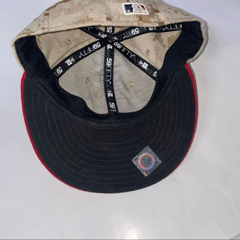 Boston New Era 59/Fifty flat bill SZ 7 fitted hat/cap Digital camo print